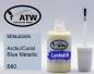 Preview: Mitsubishi, Arctic/Coral Blue Metallic, B80: 20ml Lackstift, von ATW Autoteile West.